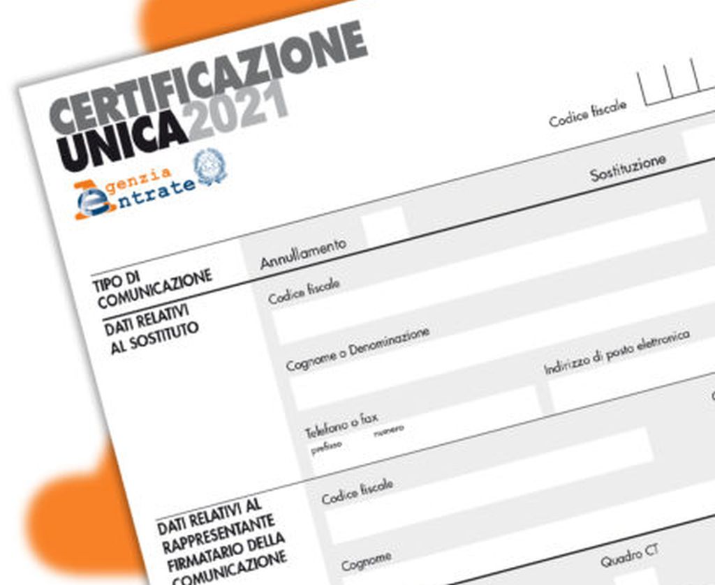 La Certificazione Unica 2021 - 26/02/2021